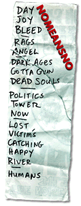 NoMeansNo's Set List